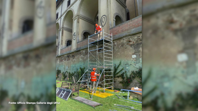 firenze,-al-via-la-ripulitura-delle-colonne-del-corridoio-vasariano
