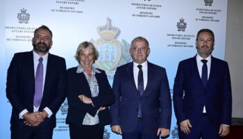 stefania-craxi-in-visita-ufficiale-a-san-marino,-incontra-una-delegazione-di-governo