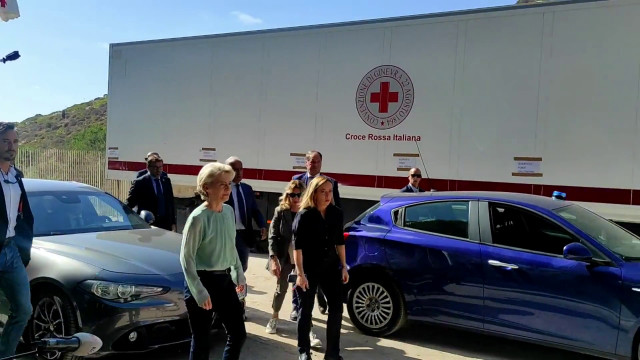 meloni-e-von-der-leyen-all’hotspot-di-lampedusa