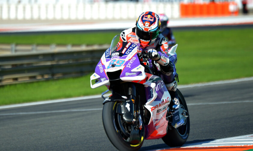 martin-vince-la-sprint-race-del-gp-india,-bagnaia-secondo