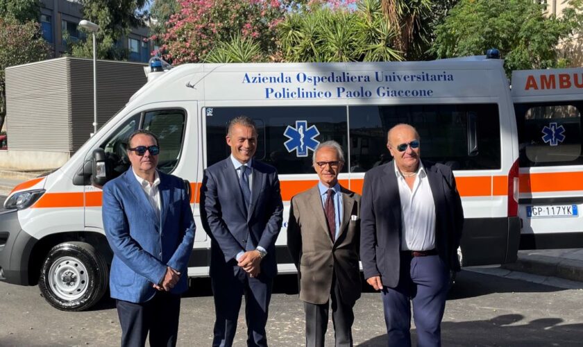policlinico-di-palermo,-consegnata-l’ambulanza-donata-da-enav