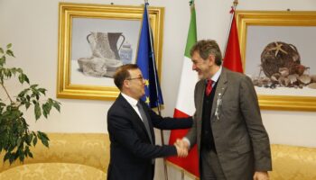 il-presidente-marsilio-ha-incontrato-il-nuovo-prefetto-dell’aquila-di-vicenzo